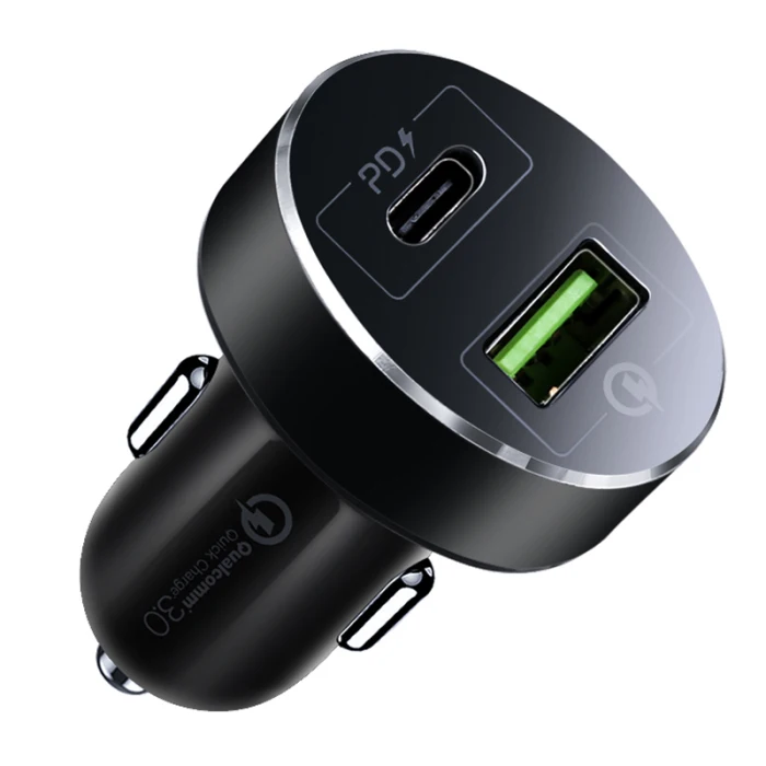 Быстрое Автомобильное зарядное устройство 2 usb порта с светодиодный вольтметр дисплей для смартфона автомобиля ING-SHIPPING