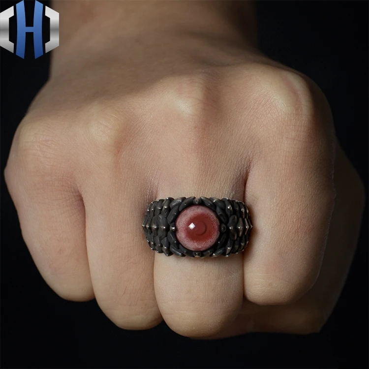 Original Design Handmade Silver Lotus Ring 925 Sterling Silver Ring Female Couple Crystal Ring