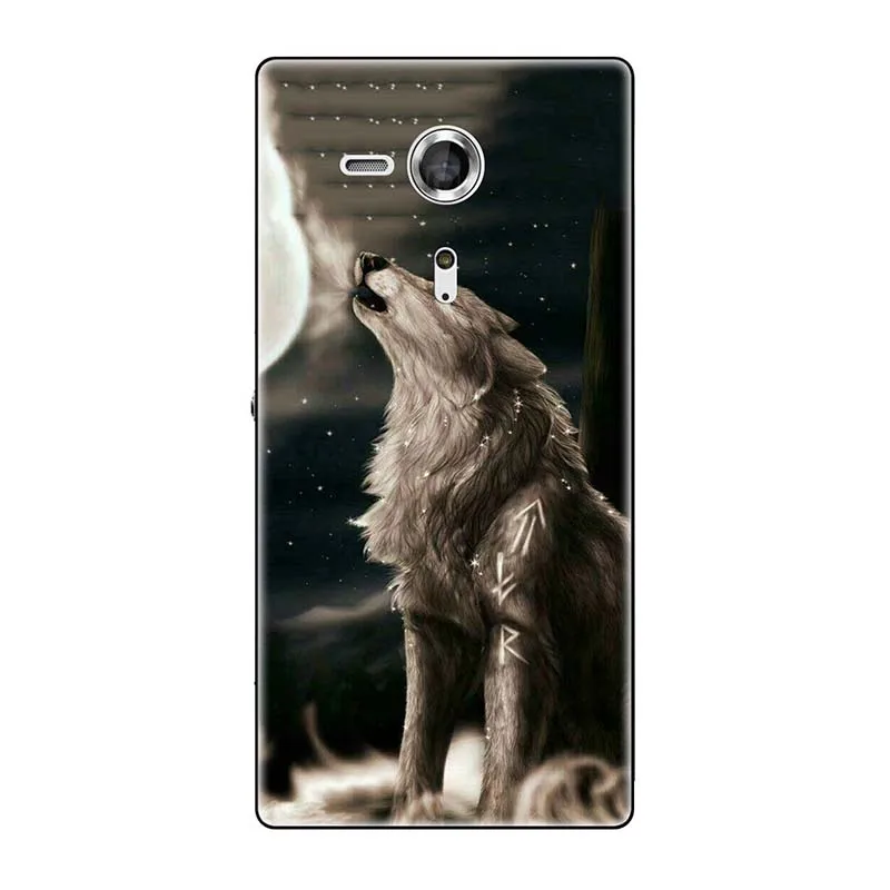Телефонные чехлы для sony Xperia SP M35 M35h M35C C5303 C5306 C5302 чехол с принтом(розы); волк милый чехол-крышка с узорами чехол для телефона чехол Fundas Para