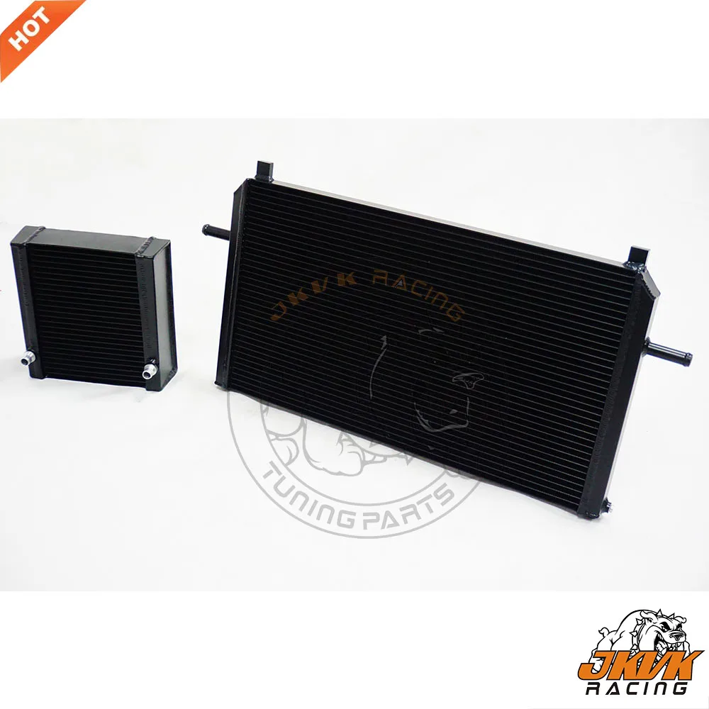 JKVK RACING Black Coated Tuning Side Mount+Front Mount Radiator Kit For A45 CLA45 A M G 2013+ | Автомобили и мотоциклы