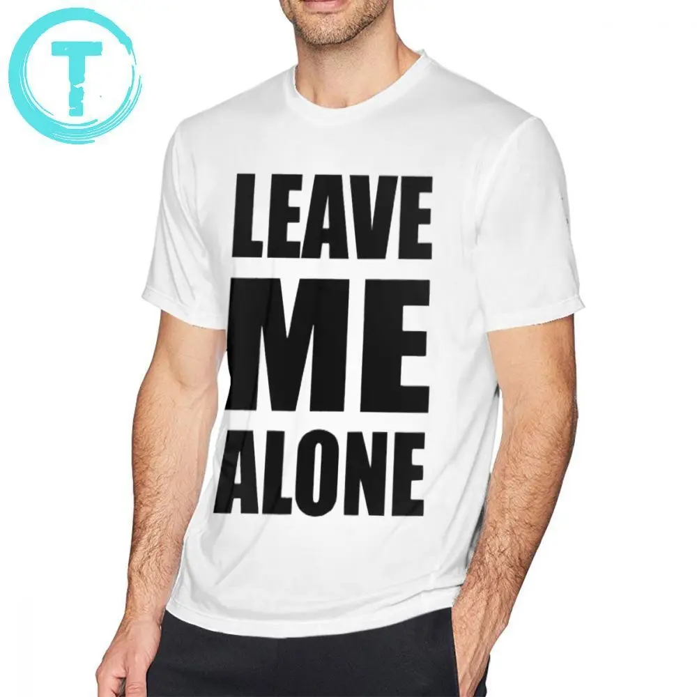 Футболка с надписью Leave Me Alone Мужская футболка короткими рукавами принтом XXX