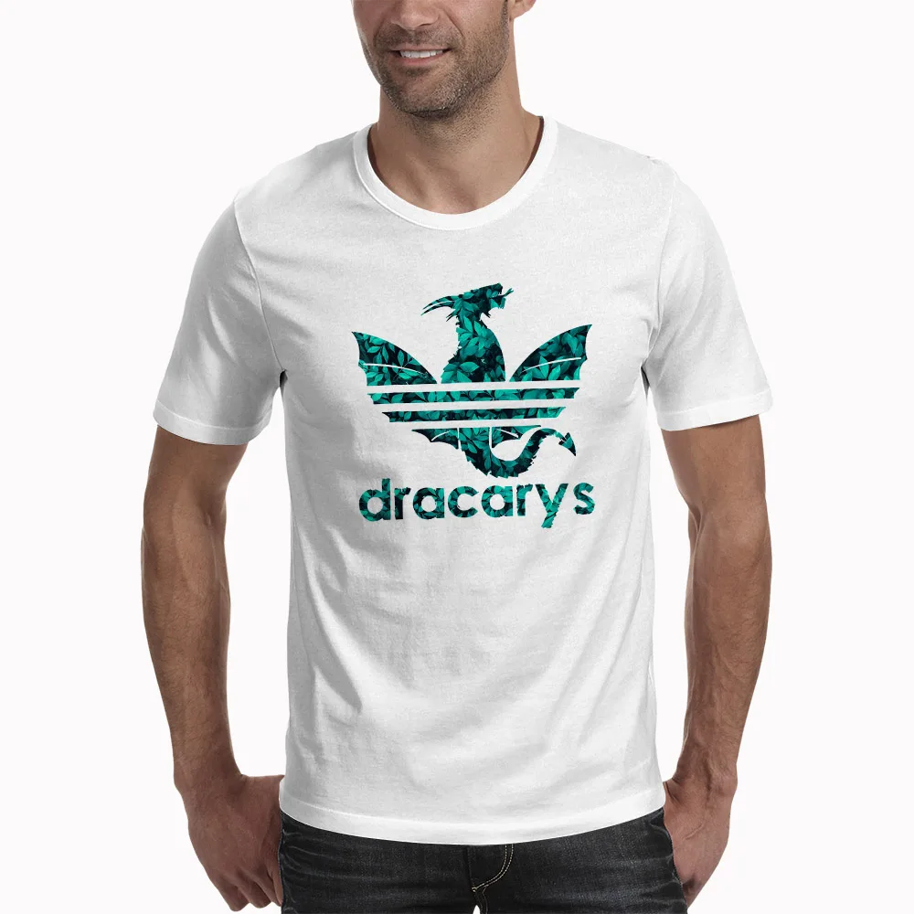 Футболки «Игры престолов» Dracarys мужские футболки harajuku в винтажном стиле Camisetas hombre футболка уличная мужская одежда