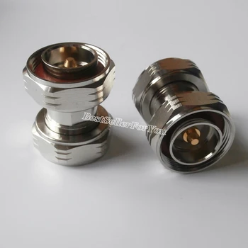 

1Pcs L29 7/16 DIN Male Connector Plug To L29 Male Series Straight RF Coaxial Adapter Connector