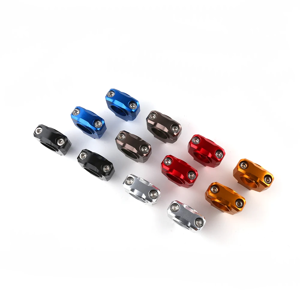 Universal Motorcycle Aluminum Screw hole 28mm 1-1/8'' inch HandleBar Risers Fat Handle Bar Mount Clamp For Racing And Scooter