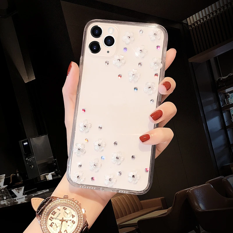 

Diamond Pearl Transparent Silicone Soft Case For OnePlus N100 N10 5G 8T 7T 6T 5T 3T 3 Nord Phone Cover For One Plus 8 7 Pro Case