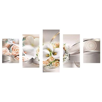 

Diamond Painting Kits Full Drill Diamond Embroidery Paintings Art DIY By Number Kits for Home Wall Decor, Flowers Pattern 95X45c