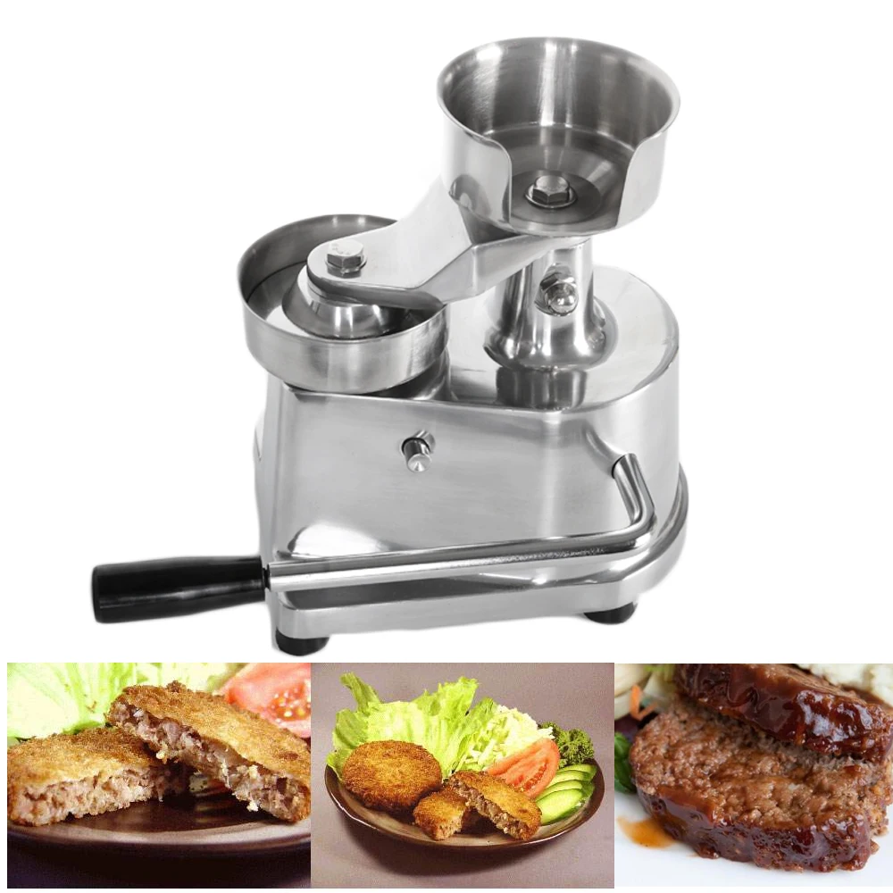 GZZT Hamburger Patty Maker Stainless Steel Burger Patty Press Maker Set Hamburger Patty Maker