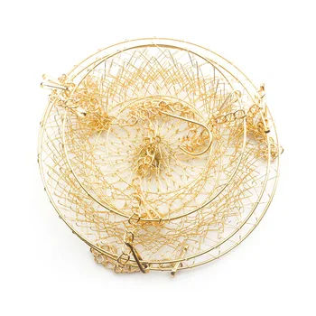 

Hanging Basket Iron Art Sundries Organizer Garden 3 Layers Living Room Kitchen Home Decor Simple Fruit Storage Modern Folding