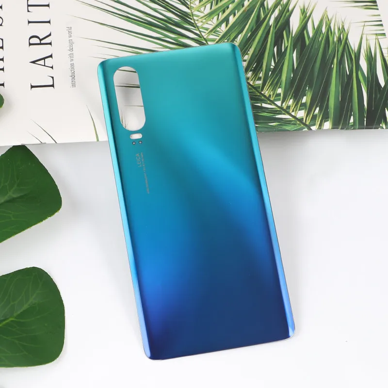 Корпус P 30 для Huawei P30 Стеклянная Крышка батарейного отсека Ремонт Замена задняя