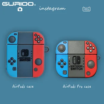 

Switch Model Earphone Case For Apple Airpods 1 2 3 3D Cute Wireless Bluetooth Earphones For Apple Air pods Pro Silicone Cover