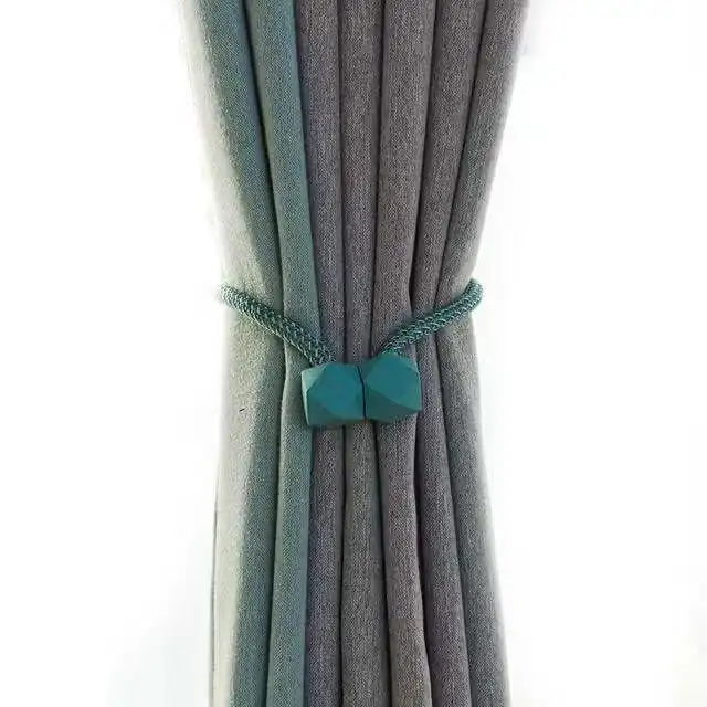 Magnetic Solid Color Curtain Hooks Tiebacks Tie Backs Buckle Clips Holdbacks Curtain Tiebacks For Living Room Bedroom Decoration