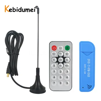 

DAB FM DVB-T USB 2.0 TV Stick TV Receiver TV Tuner RTL2832U+R820T2 SDR RTL-SDR IR Remote With Antenna Dongle Stick