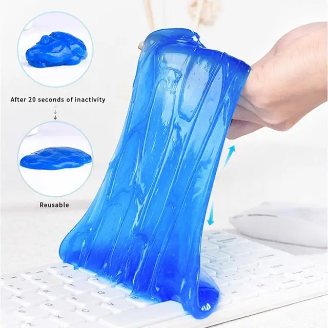60ML Super Dust Clean Clay Dust Keyboard Cleaner Slime Toys Cleaning Gel Car Gel Mud Putty Kit USB for Laptop Cleanser Glue 2021 5