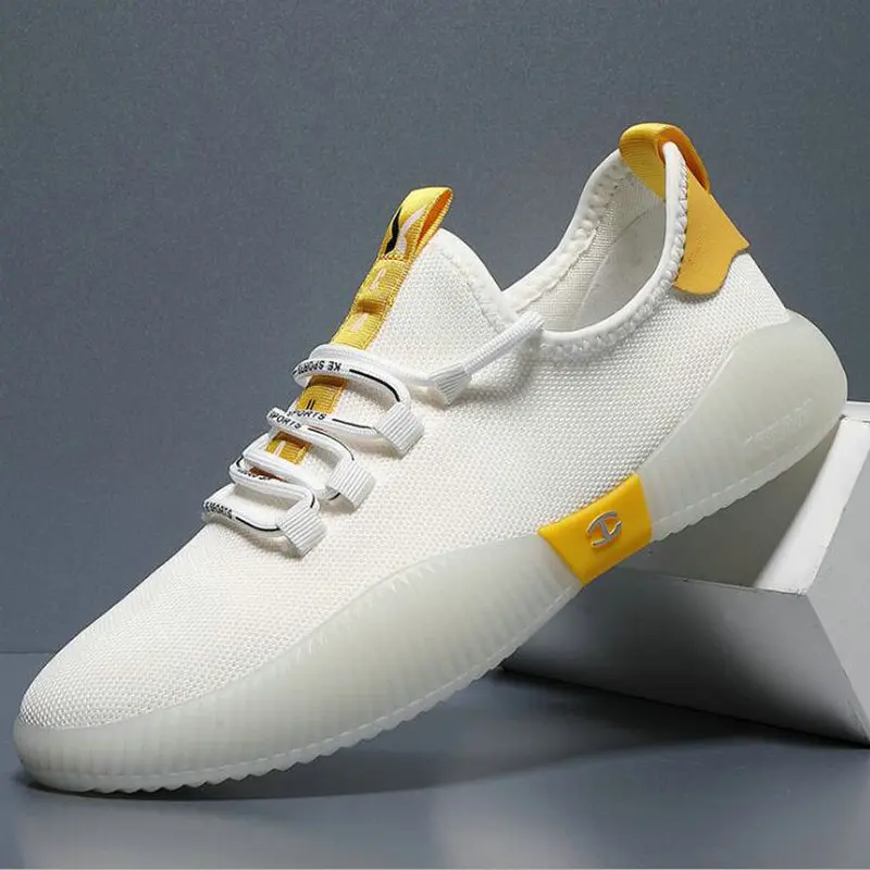 

Men Outdoor Walking Sneakers Gym Shoes Air Mesh Running Shoes Men Lace-up Athletic Trainers Zapatillas Sports Shoes C32-71