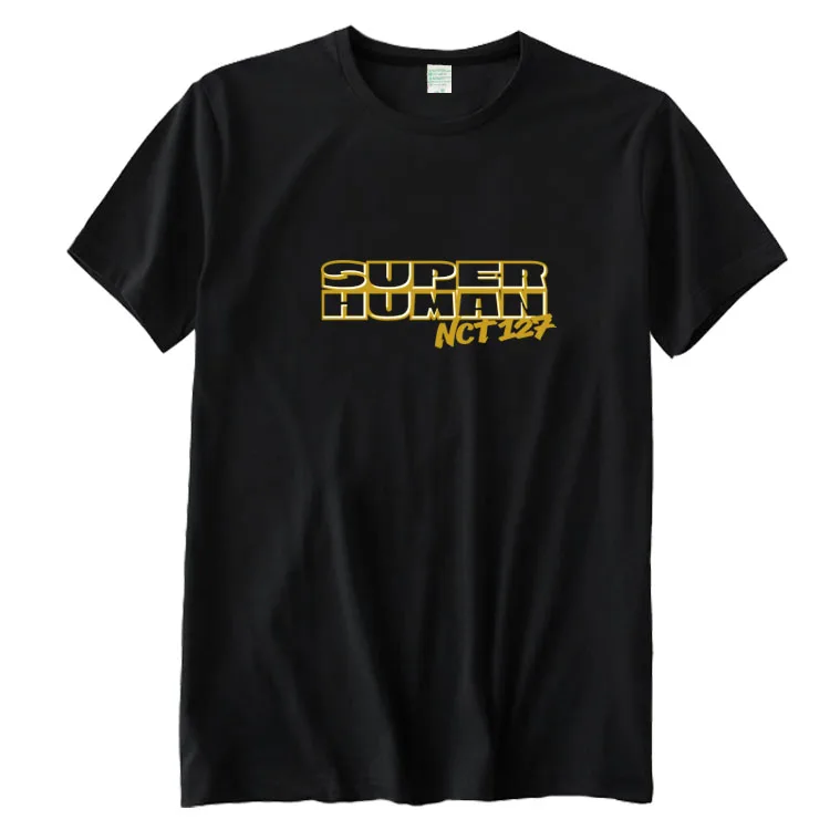 

New Arrival Nct127 Nct 127 We Are Superhuman Concert Same Printing T Shirt Kpop Unisex Summer O Neck Short Sleeve T-Shirt