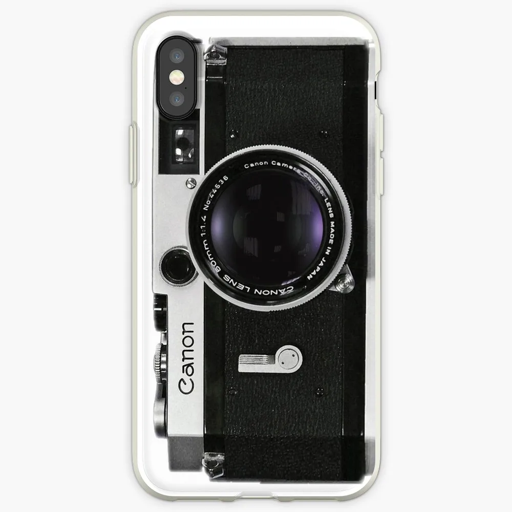 Винтажный прозрачный чехол Canon для Apple iphone X XSMAX XR чехол для iphone 6 6s 5 5S 7plus 8plus iphone 7 8 чехол