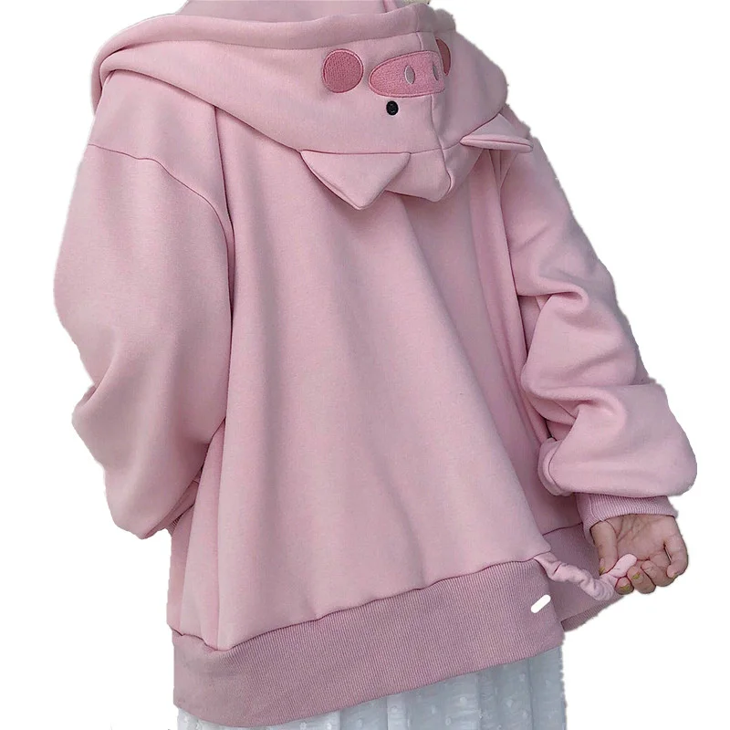 Pig hoodie with ears Clearance