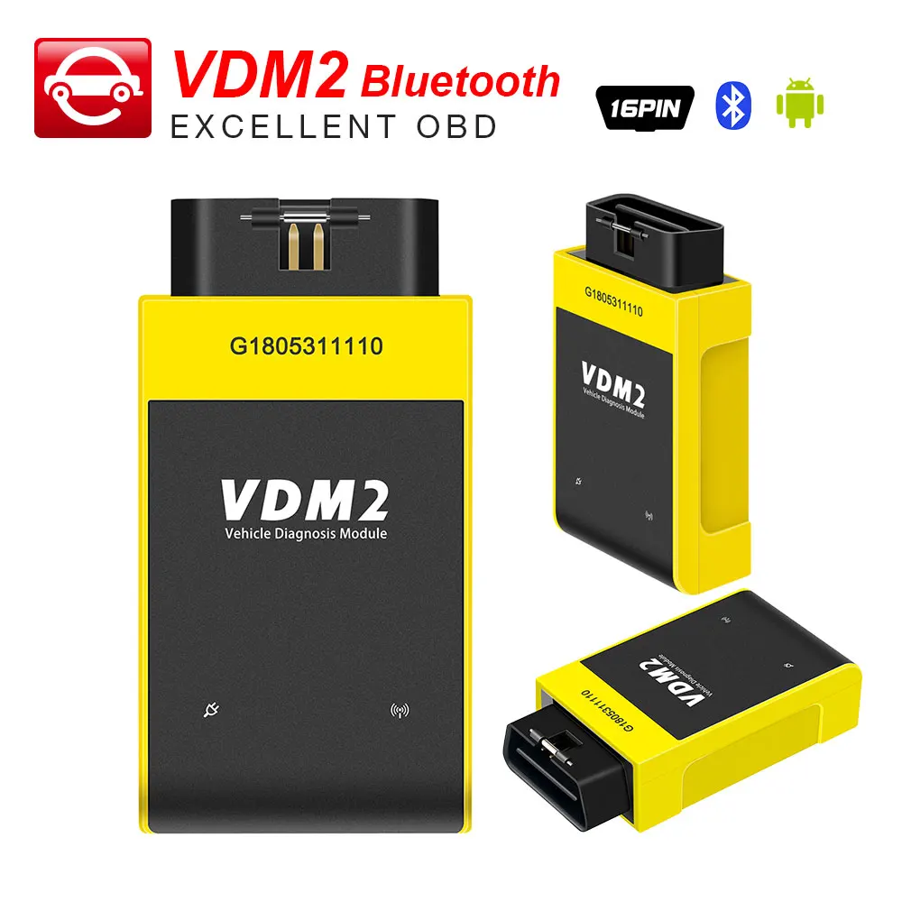 UCANDAS VDM2 Bluetooth полные системы OBD2 Авто диагностический сканер для Android VDM II считыватель кодов как VDM vpecker и easydiag