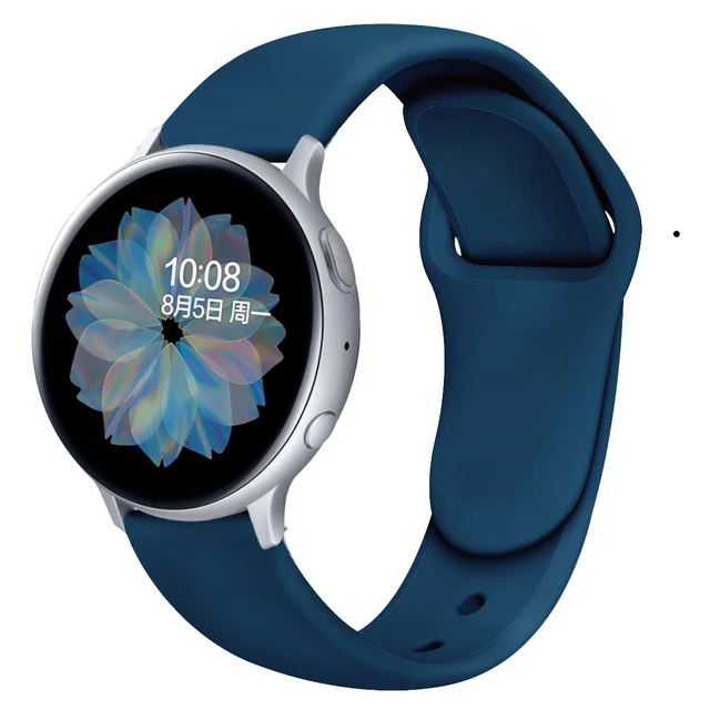 20/22mm Watch band For Samsung Active 2 44mm 42mm/46mm Gear S3 Silicone bracelet amazfit GTS/GTR Huawei wtach GT 2/2e/pro strap Yanqing