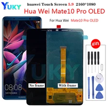 Écran tactile LCD AMOLED de remplacement avec châssis, 6 pouces, pour Huawei Mate 10 Pro BLA-L29 BLA-L09=