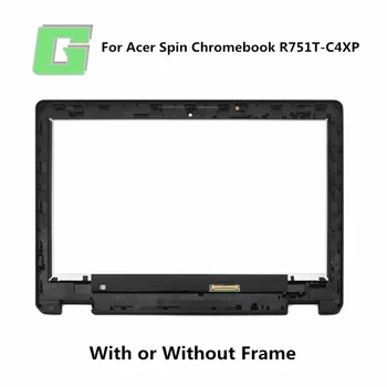 

11.6'' HD LCD Touch Screen Digitizer Replace Laptop Assembly+Bezel For Acer Spin 11 R751T-C4XP N16Q14 Chromebook Version