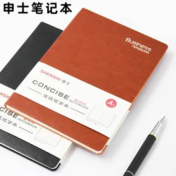 

Shen Shi 25-40 Notebook Soft Leather Laptop A5 Book Black Leather B5 Simple Book Brown Session This
