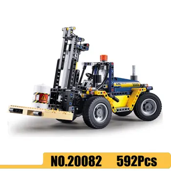 

20082 Technic Series 2 in 1 Forklift Truck Compatible Legoingly 42079 Car Building Blocks Bricks Toys Children Christmas Gift