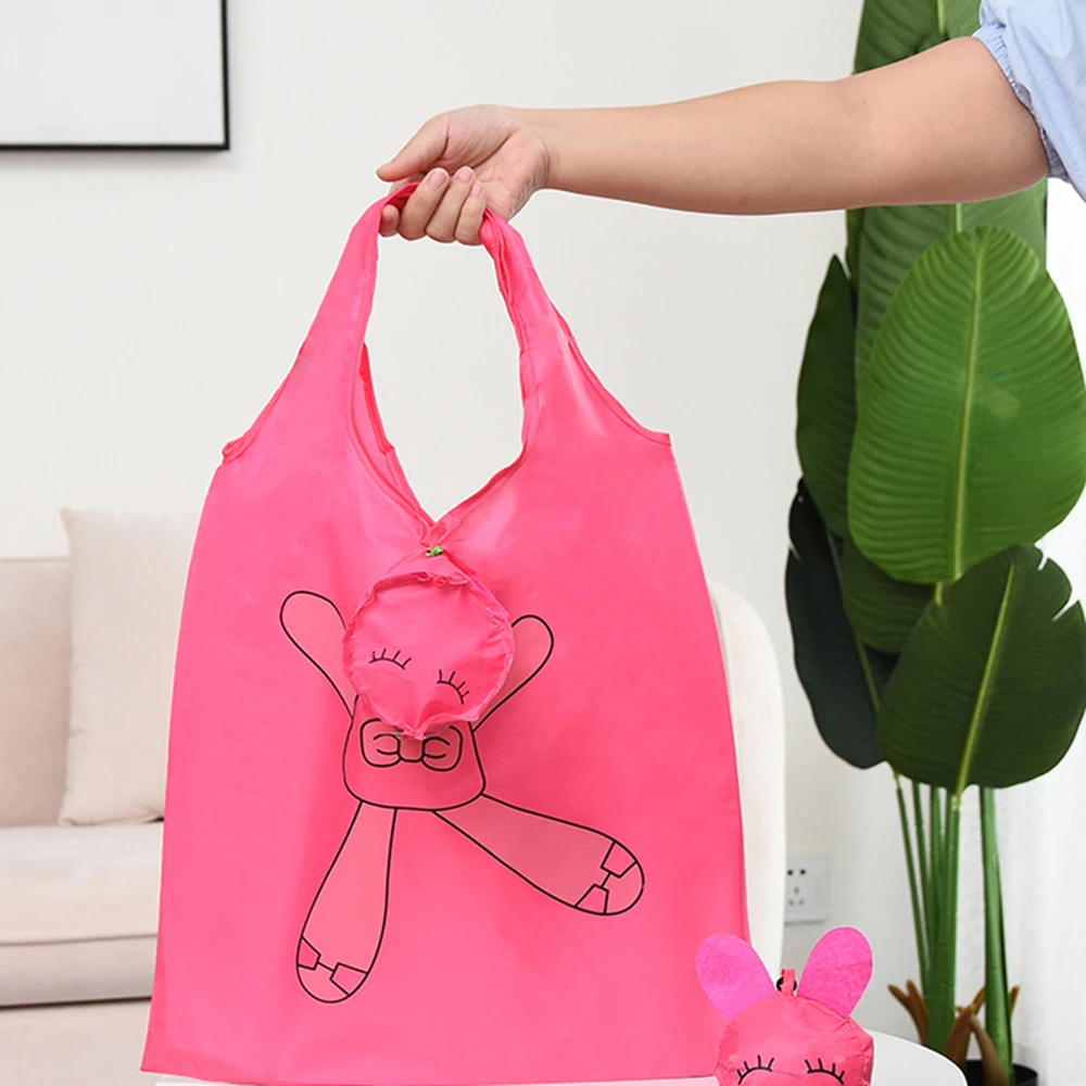 Eco-Friendly Foldable Cartoon Shoulder Tote Bag