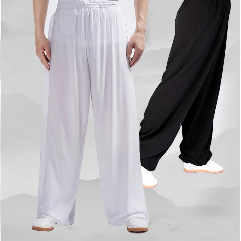 Günstig Yiwutang Baumwolle Chinesische kampfkunst und Tai chi hose uniform Wushu kleidung und Kung fu hosen für männer oder frauen 3 farbe Übung