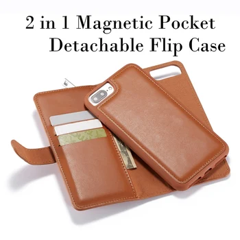 

Luxury Leather Case for iPhone 6 6S 7 8 Plus Case Flip Wallet Phone Cover for iPhone X XS Max XR Case Retro Coque Kickstand Capa