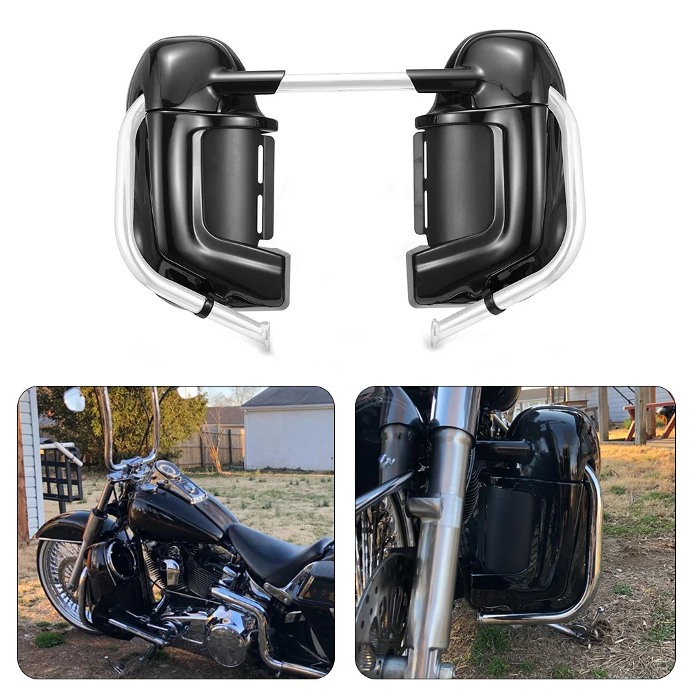 Lower Vented Leg Fairings Cap Glove Box For Harley Davidson Touring Glide 83-13 Lower Vented Leg Fairings Cap Glove Box For Harley Davidson Touring Glide 83-13