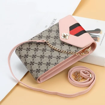 

Women versatile large capacity wallet New multifunctional diagonal wallet Fashion printing Women storage mobile phone bag wallet
