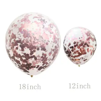 

1Pc 1Pc 12/18/36 Inches Transparent Latex Round Balloons Inflatable Helium Glitter Confetti Birthday Wedding Party Supplies