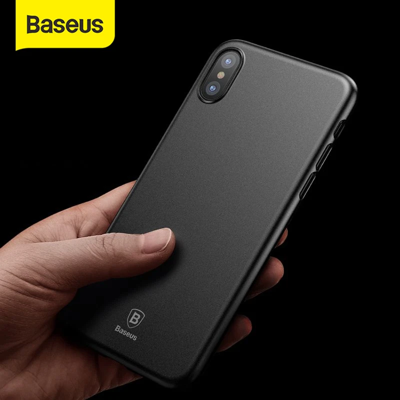 Супертонкий чехол Baseus с крыльями для iPhone Xs Max XR 2018 2019 жесткий полипропиленовый