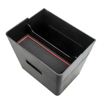 

2 Tier Car Console Storage Box 24*19*17cm Auto For Tesla Model 3 Bin Organizer