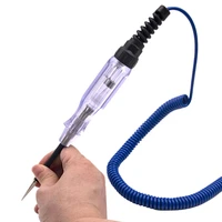 Car Test Pen Plastic 6-12-24V Car Auto Electrical Test Pen Light Lamp Circuit Tester Detector Probe Meter 50LB 1