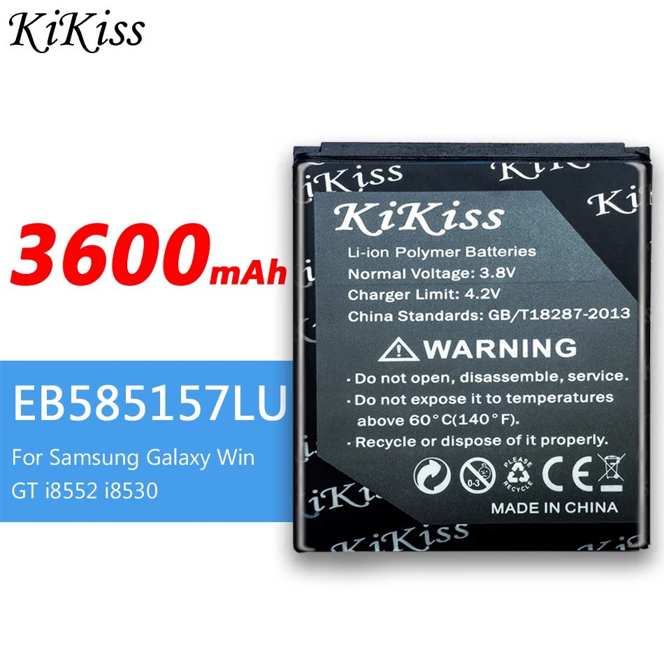 100% New Original Battery Replacement for Samsung Galaxy Win i8520 i8530 i8550 i8552 i8558 i869 E500 3600mAh EB585157LU | Мобильные
