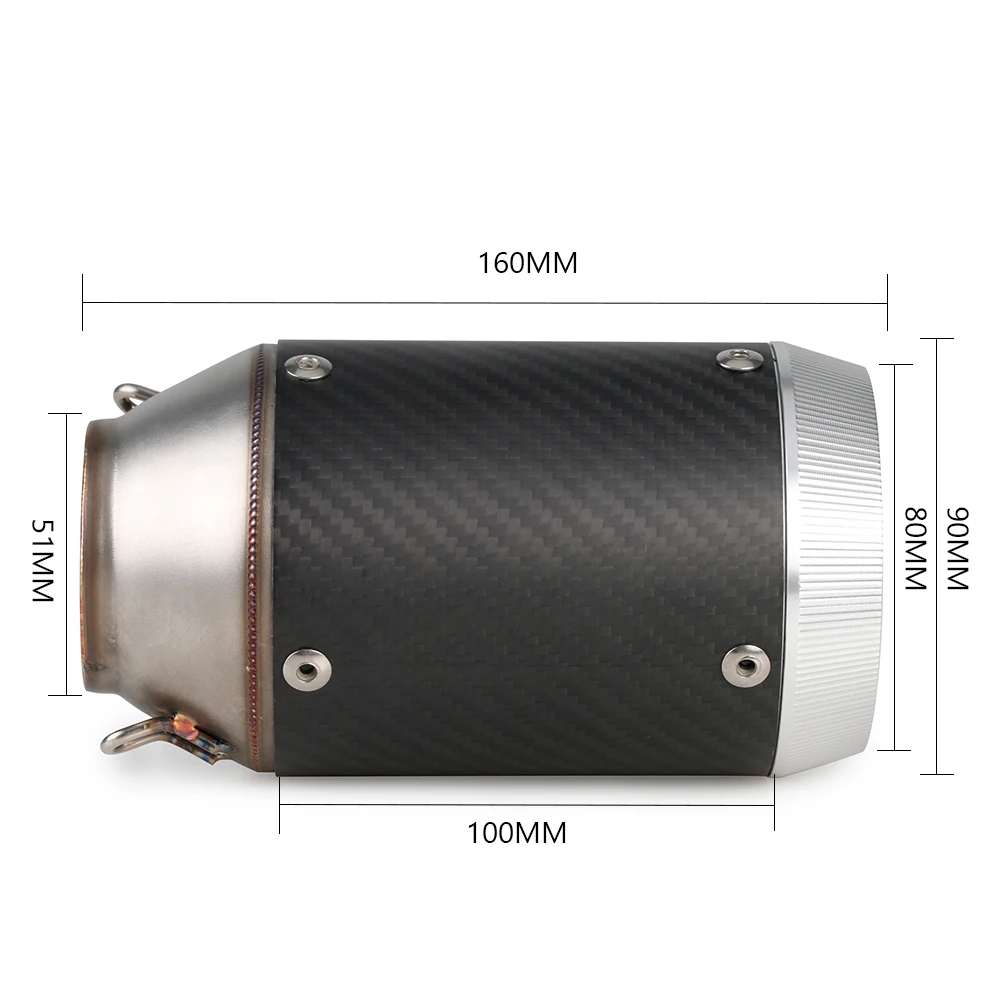 Выхлопная труба для мотоцикла 51 мм Yamaha MT07 Tracer MT09 аксессуары побега MT 07 09 03