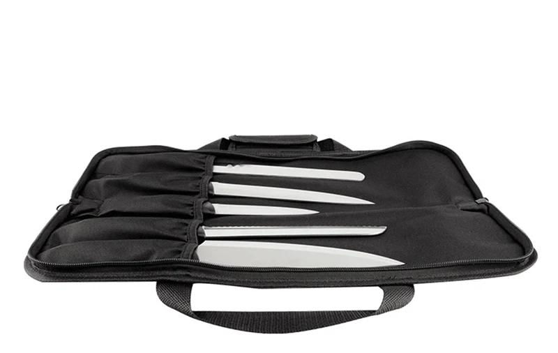 Professional Portable Travel Camping Chef Knife Bag Folding Roll Pocket Oxford Kitchen Knives Storage Carry Case Bag Organizer hanging knife rack