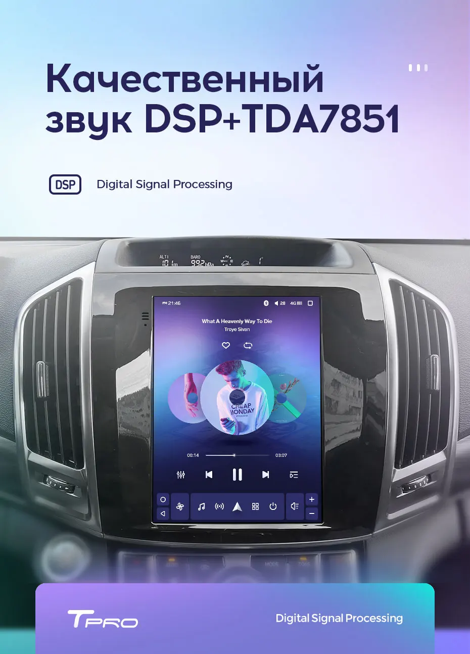 TEYES TPRO Штатная магнитола для Хавал Н9 1 поколение Экран Тесла GREAT WALL Haval H9 1 Tesla screen Android 8.1, до 8-ЯДЕР, 32EQ+ DSP 2DIN автомагнитола 2 DIN DVD GPS мультимедиа автомобиля головное устройство