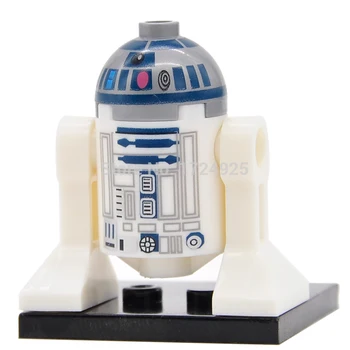 

Single Star Wars Robot C3PO R2D2 C-3PO R2-D2 BB8 Model Starwars Building Blocks Bricks Kits Toys for Children XH332