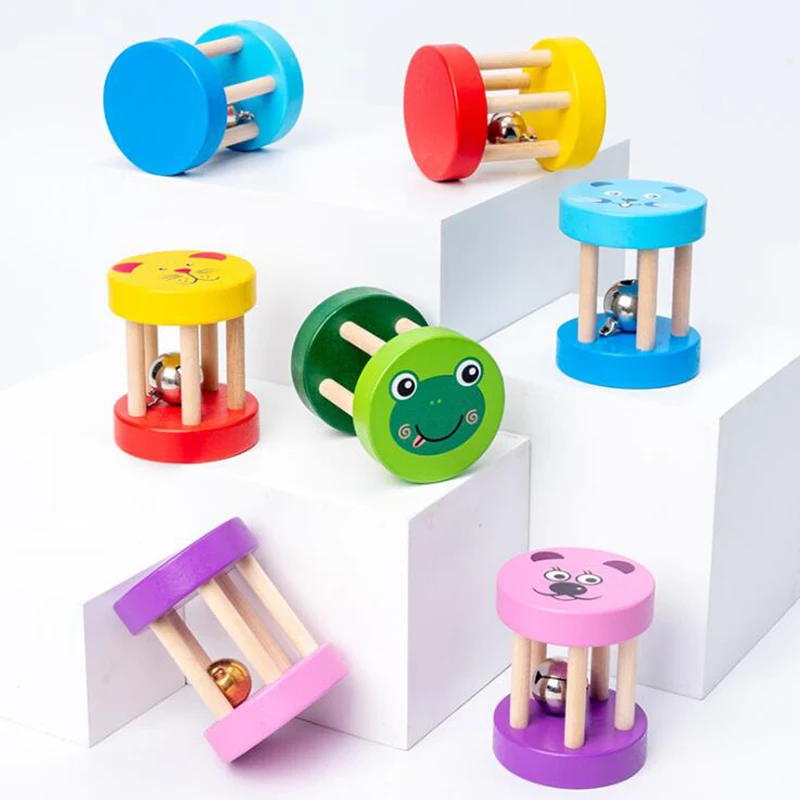 Jouet éducatif en bois, instruments musicaux pour enfants, bâtons de pluie,  jeu hochets Montessori, jouets pour bébés de 0 à 12 mois - AliExpress