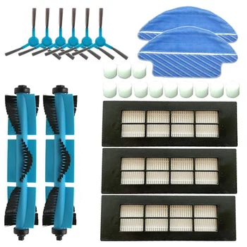 

EAS-Sweeping Robot Vacuum Cleaner Accessories Roller Brush Side Brush Mop Robot Sweeper Accessories Replacement for Conga 3090 V