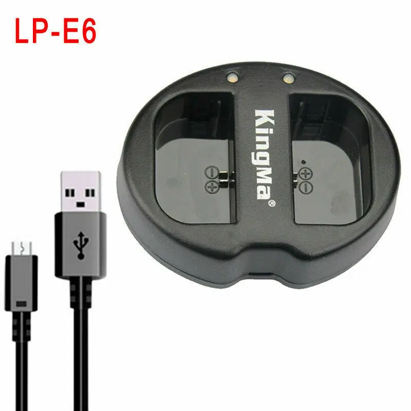 USB LP-E6 Двухканальное зарядное устройство для Canon 5D2 5D3 5D4 70D 60D 80D 7D 5DR 5DS цифровая камера автомобильное зарядное устройство домашнее зарядное