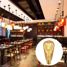 Винтаж Ретро ST64 Edison спиральная лампа накаливания светильник лампы накаливания для кулон Гостиная Спальня 110 V/220 V Новинка приспособление