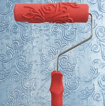 

Various Embossed Patterns Of Paint Roller With Plastic Handle