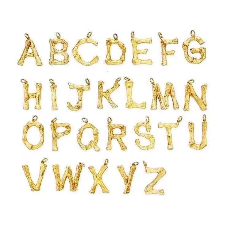 Модные дизайнерские медные ювелирные изделия начальное ожерелье из алфавита