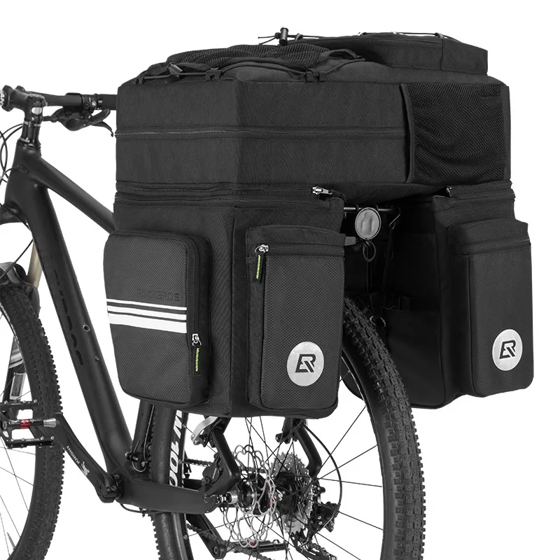 

Locke Brother Bike Bag Pack after Rack Bag Waterproof Mountain Bike Sichuan-Tibet Long Distance Riding Equipment Tail Backpack