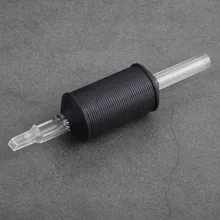 Высокое качество Профессиональные 25 мм черные одноразовые трубочки пластиковая рукоятка трубка задняя Татуировка ручка татуировка трубка с задней стволовой#83