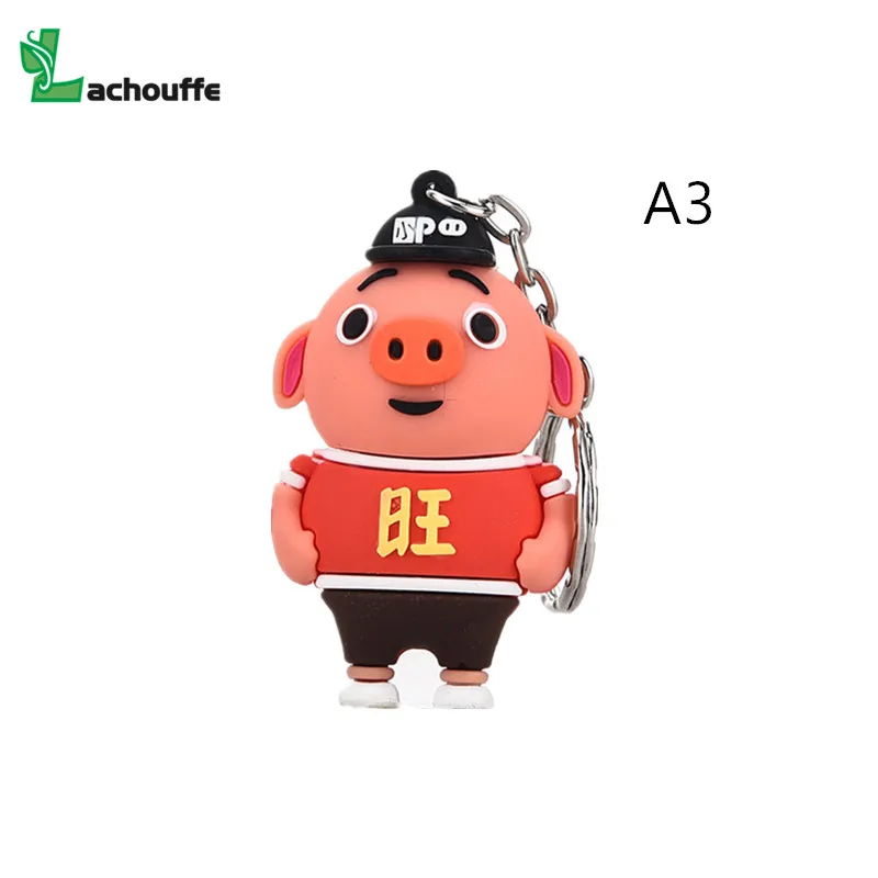 Творческий Китайский поросенок мультфильм Флешка 4G 8G 16G 32G 64G Usb 2,0 Usb флешка - Цвет: A3